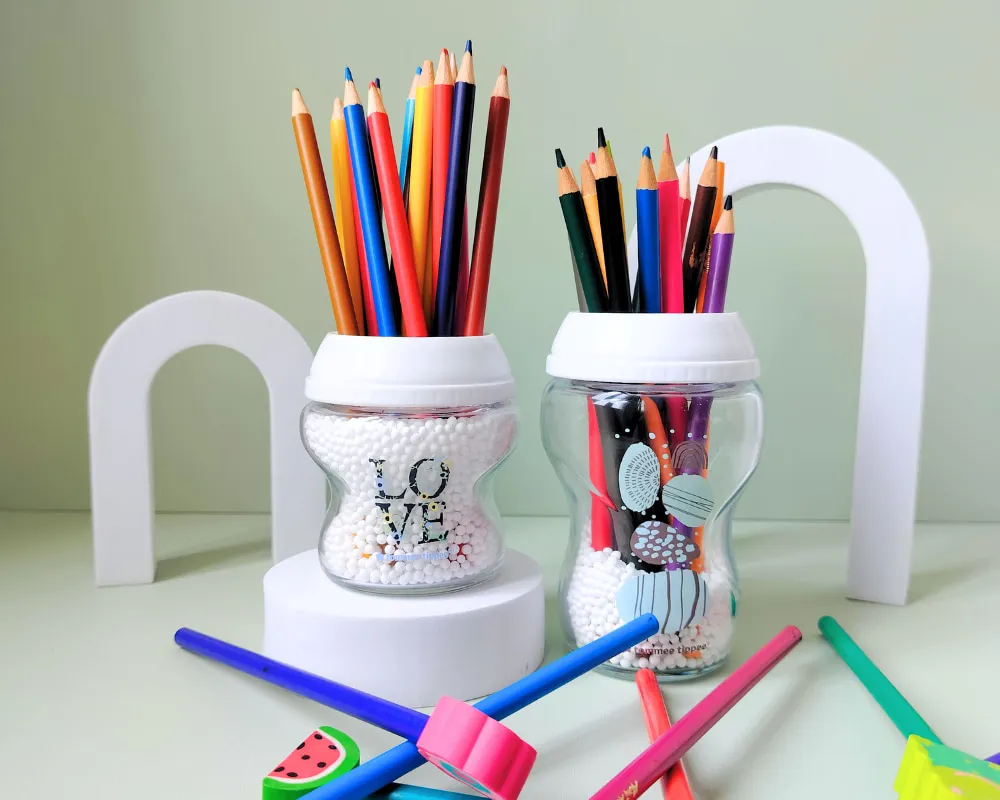 Bình sữa thủy tinh Tommee Tippee có nhiều dung tích khác nhau để mẹ lựa chọn cho bé