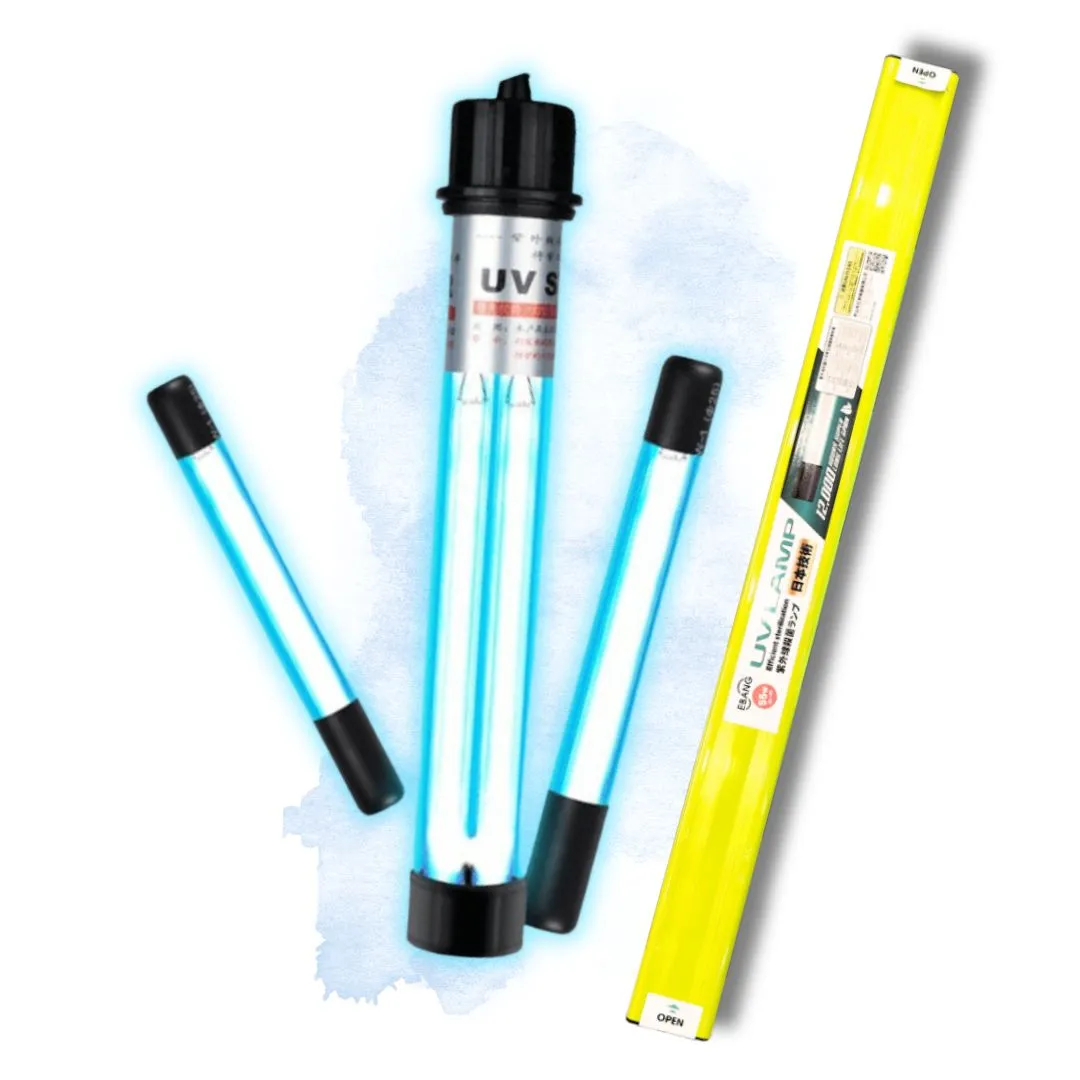 Đèn UV Ebang dùng trong máy lọc hồ cá để tiêu diệt rêu tảo và mầm bệnh.