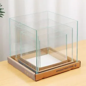 Bể cubic siêu trong 30cm, thiết kế bể cá cảnh đẹp dạng khối lập phương