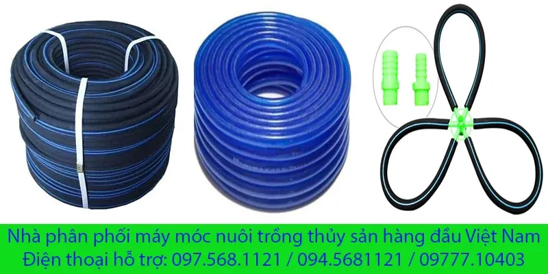 Dây oxy chuyên dụng được sử dụng cùng máy thổi khí con sò