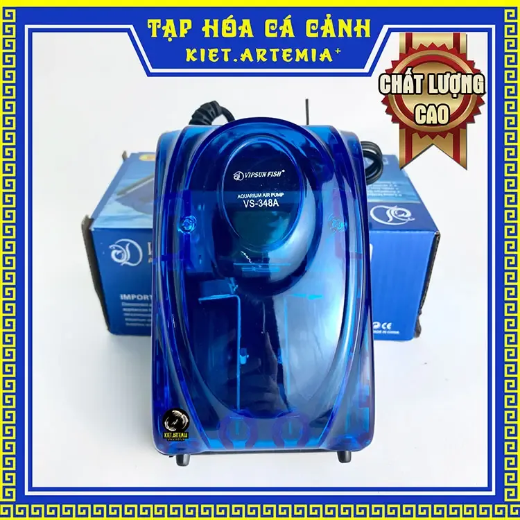 Máy tạo oxy hồ cá mini với 2 vòi ra khí