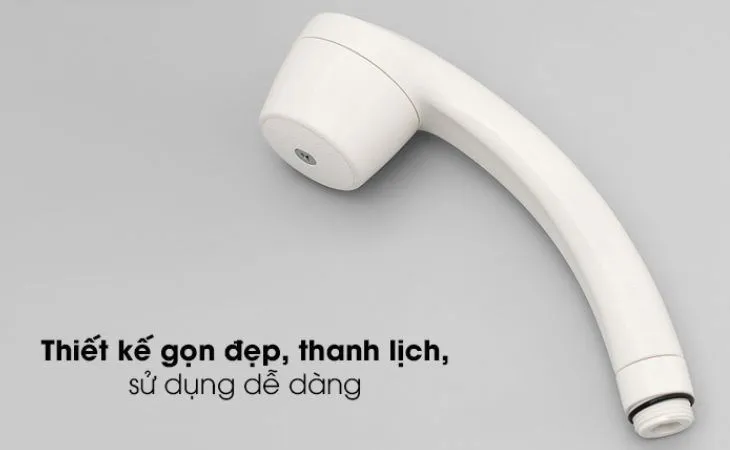 Tay sen tăng áp nóng lạnh nhựa có lõi lọc Mitsubishi Cleansui ES101 có tay sen được thiết kế nhỏ gọn, dễ dàng lắp đặt, dùng được cho cả nước nóng và lạnh