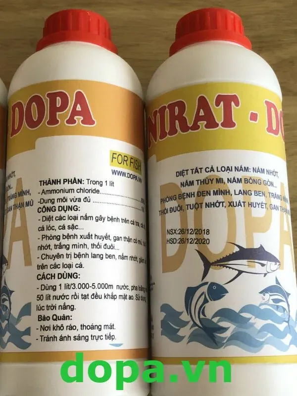 Thuốc thủy sản ANIRAT-DOPA hiệu quả cao trong phòng và trị nấm
