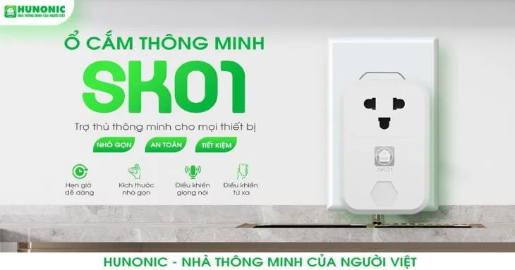 Đặc điểm nổi bật của ổ cắm thông minh Hunonic SK01