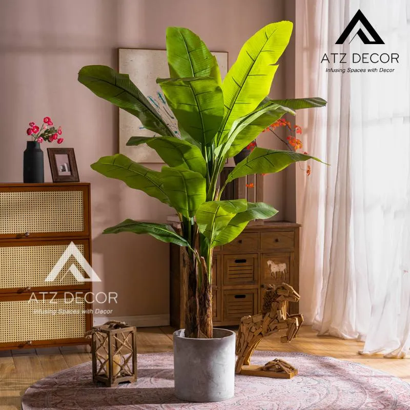 Cây chuối quê với phong cách cổ điển phương Tây, đặt trong không gian ấm cúng