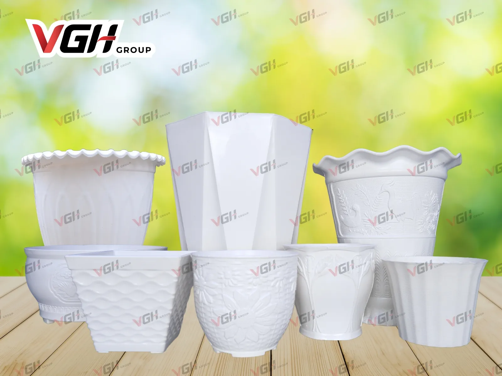 Các mẫu chậu hoa nhựa đẹp cho bạn thêm nhiều sự lựa chọn