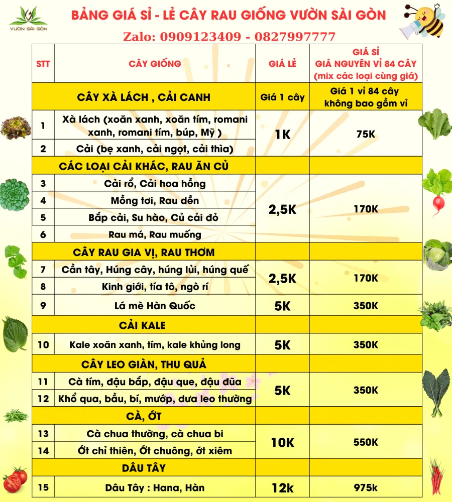 Báo Giá Cây Giống 0425