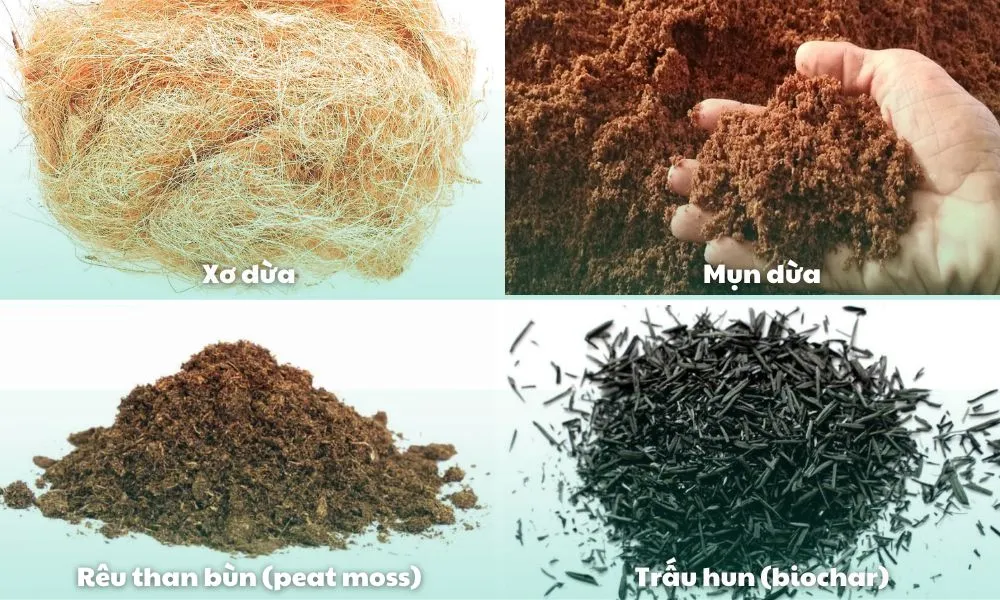 Các loại giá thể hữu cơ phổ biến