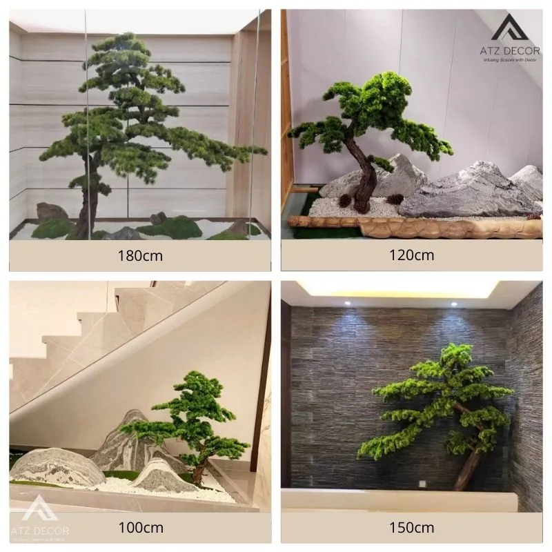 Kích thước cây tùng giả