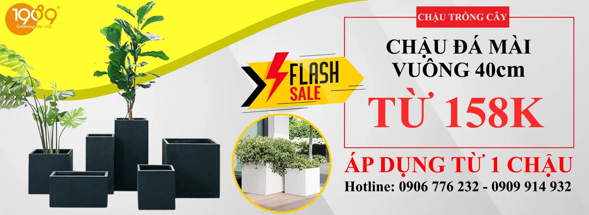 Banner chậu đá mài 2