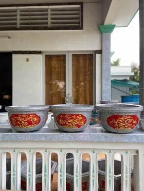 Chậu xi măng tròn 40 (Không đôn)