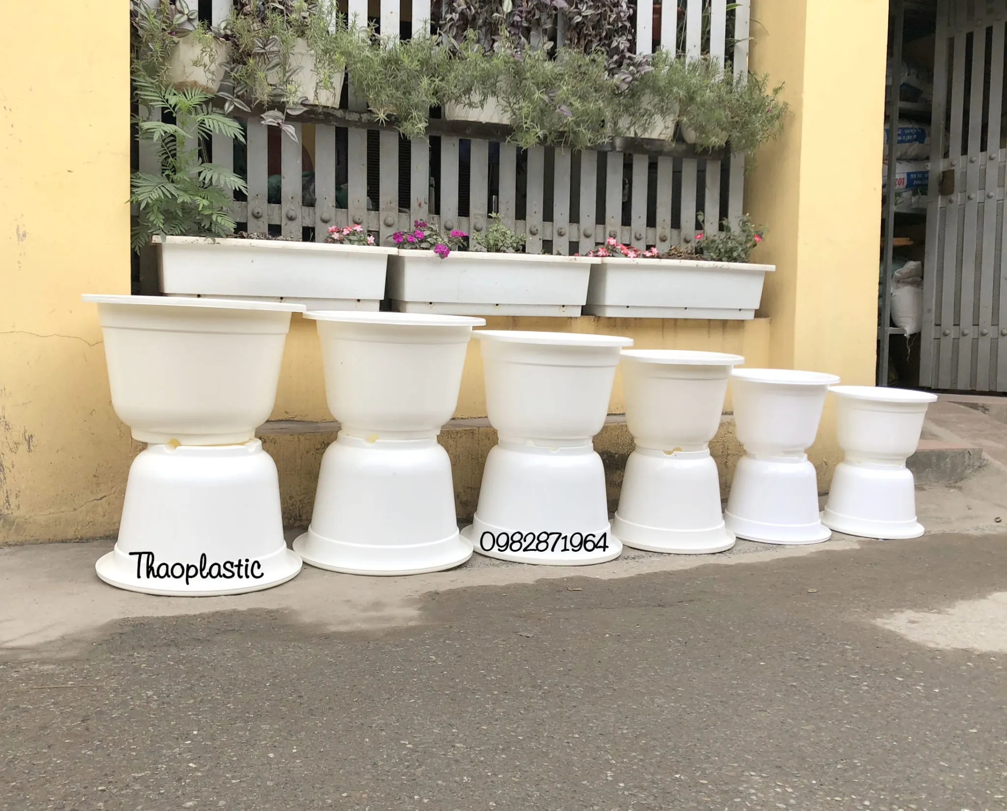 Chậu A tròn nhiều kích cỡ phù hợp trồng cây cảnh