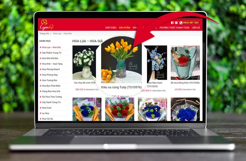 Hướng dẫn mua hàng online - step 1