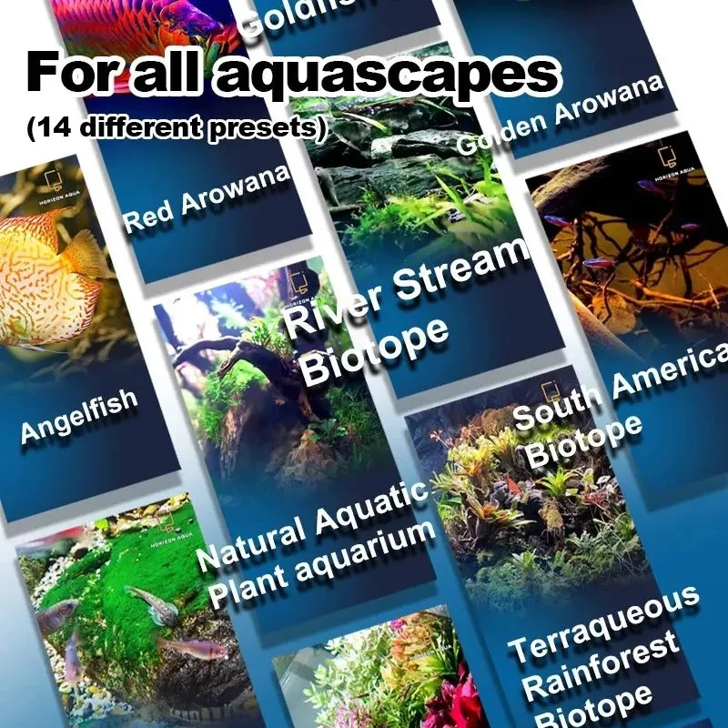 Tổng quan đèn Zetlight UFO F8 Max lắp đặt trên bể cá