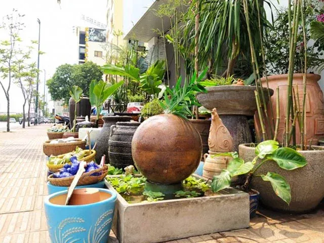 vườn gốm việt chậu xi măng chữ nhật