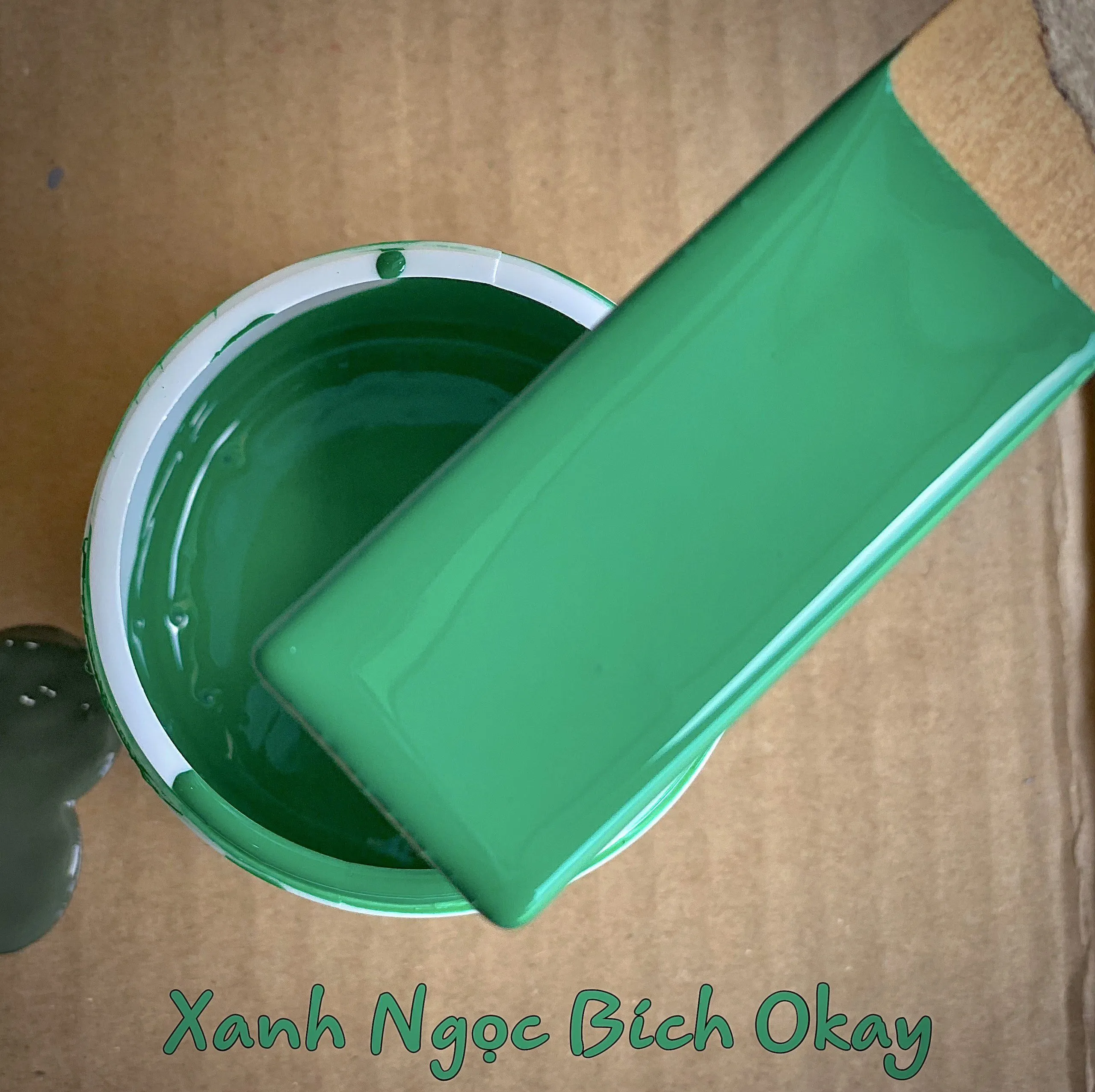 Sơn Okay xanh ngọc bích 619