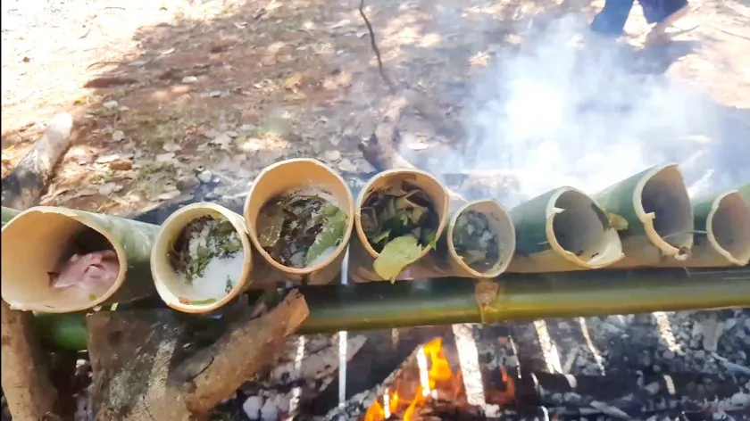 Món ăn từ mây của người đồng bào